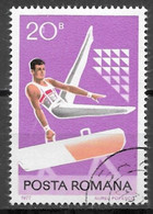 Romania 1977. Scott #2731 (U) Gymnasts, Man On Pommel Horse - Gebruikt