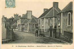 St Pierre * 1907 * Quartier De L'espérance * Villageois * De Cherbourg à Barfleur - Saint Pierre Eglise