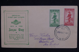NOUVELLE ZÉLANDE - Enveloppe FDC En 1936 - L 124531 - FDC
