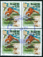 BRAZIL #2554  - ECOSYSTEM OF  RIVER  TIETÊ  - OTTER - ARIRANHA (Pteronura Brasiliensis) - 1995  Used - Gebruikt