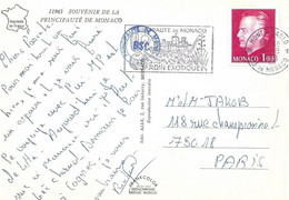 MONACO  -   TIMBRE N°1080  -   TARIF DU 2 8 76 AU 14 5 78 -  1978 - Covers & Documents