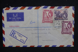 KENYA OUGANDA ET TANGANYIKA - Enveloppe En Recommandé De Nairobi Pour La Suisse En 1960- L 124536 - Kenya, Uganda & Tanganyika