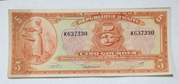 Haiti 5 Gourdes. Vintage Note. VF. - Haïti