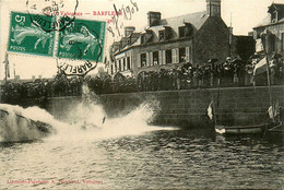 Barfleur * 1908 * Lancement Du Canot De Sauvetage * Bateau Lifeguards Sauveteurs - Barfleur