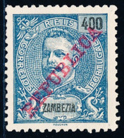 Mozambique / Zambezia - 1911 - D. Carlos I - 400 R / República - MNG - Sambesi (Zambezi)