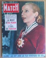 Paris Match - N. 177 - 9 Aout 1952 - La Mort D'Eva Peron - Zonder Classificatie