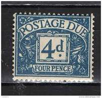 GRAN BRETAGNA - 1955 - POSTAGE DUE - VALORE DA 4 P. - EDWARD CORICATA - MNH - Revenue Stamps