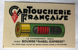 Rare Calendrier Cartoucherie Française 1937 Munitions Chasse Imprimerie Mathieu Antony Bourre Gabel Express - Petit Format : 1921-40