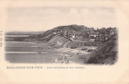 CPA Précurseur - BOULOGNE SUR MER - Vue Générale Du Portel - Bateau - Plage - Dos Simple - Boulogne Sur Mer