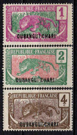 Oubangui Chari  -  1922  -  N° 25/26/27 -  Neufs *  MLH - Neufs