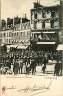 Cherbourg * 1903 * Cercle Militaire Avec La Musique Devant Le Café Du Grand Balcon * Fanfare Orchestre - Cherbourg