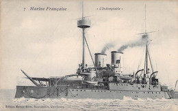 CPA 7 - MARINE FRANCAISE - L'INDOMPTABLE - EDITION MAISON RATTI - Guerra