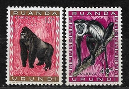 RUANDA-URUNDI 1959 FAUNA PAIR - 1948-61: Afgestempeld