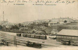 Granville * 1905 * Vue Prise De La Gare * Train Wagons * Ligne Chemin De Fer De La Manche - Granville