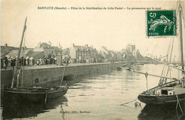 Barfleur * Fête De Béatification De Julie POSTEL , La Procession Sur Le Quai - Barfleur