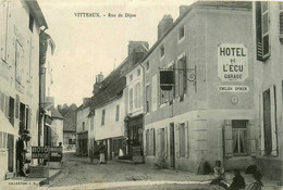 Vitteaux * La Rue De Dijon * Hôtel De L'écu * Magasin Machines Agricoles NOBLET - Altri & Non Classificati