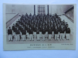 Carte Photo  PARIS  -  MUSIQUE DE L'AIR Chef Commendant - CLERISSE - Edition Louis Sylvestre Paris - Aviazione