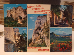Cartolina Saluti Dalla Pietra Di Bismantova Castelnovo Ne Monti Prov Reggio Emilia 1973 - Reggio Nell'Emilia