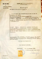 Commune De Hesperange Acte De Décès (Timbre Taxe) 1966 - Otros