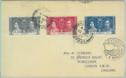 83321 - CYPRUS  - POSTAL HISTORY -  FDC Cover  ROYALTY  1937 - Sonstige & Ohne Zuordnung