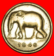 * SOUTH AFRICA ELEPHANT (1946-1947): BELGIAN CONGO ★ 2 FRANCS 1946 UNCOMMON! LOW START ★ NO RESERVE! - 1945-1951: Reggenza