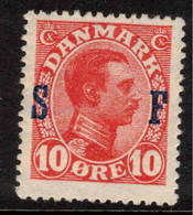 DENMARK 1917 10 Ore Red Military Frank SG M179 HM #AEM19 - Dienstzegels