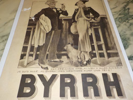 ANCIENNE PUBLICITE HERITIERS ET  APERITIF BYRRH    1935 - Alcools