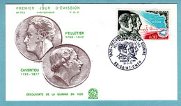 FDC France 1970 - Caventou Pelletier - Découverte De La Quinine - YT 1633 - 62 Saint Omer - 1970-1979