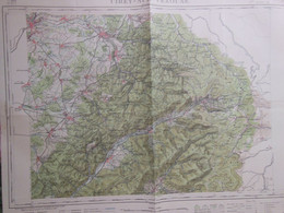 Carte D'Etat-Major CIREY-SUR-VEZOUSE (57-Moselle) MOUSSEY (88-Vosges) 1912 - Cartes Géographiques