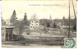 1905- C P A De Louveciennes  Affr. 5 C Blanc Oblit. Cad Facteur-Receveur De LUNERY   ( Cher ) - Louveciennes