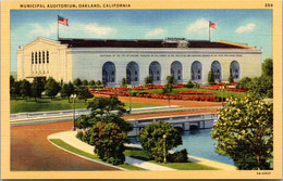 California Oakland Municipal Auditorium Curteich - Oakland