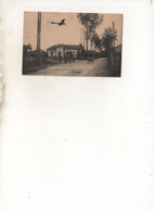 51. CPA - BOUY-AVIATION -  La Gare Route Du Camp De Chalons - Attelage -  Survol Par Une Aéroplane - 1912 -scan Verso - - Autres Communes