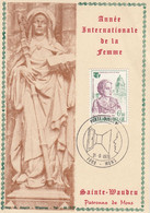 Année Internationale De La Femme 7000 Mons 1975 Sainte-waubru Patronne De Mons - Illustrat. Cards