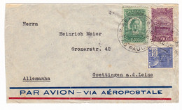São Paulo 1930 Brésil Aéropostale Deutschland Göttingen Poste Aérienne Airmail Luftpost Heinrich Meier Brazil Brasil - Luchtpost