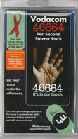 Vodacom 46664 Per Second Starter Pack - AIDS (red Ribbon) - Unknown Origin