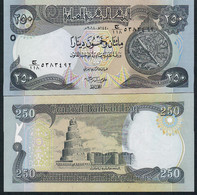 IRAQ NLP 250 Dinars AH1440 2018 Signature 19     UNC - Iraq