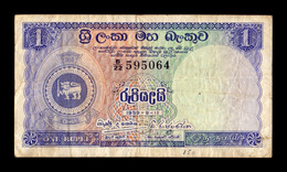 Ceylon 1 Rupee 1959 Pick 56c MBC VF - Sonstige – Asien