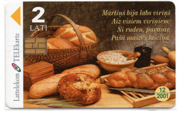 Pain Bread Télécarte Lettonie  Kart Card ( 1024) - Lettonie