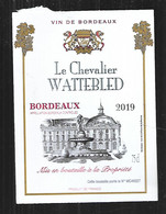 étiquette De Démo Bordeaux 2019 Le Chevalier Wattebled - Alcools & Spiritueux