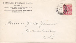 Canada DOUGLAS, PROWSE & Co., Ship Chandlery & Fishing Supplies HALIFAX (N.S.) 1905 Cover Lettre ARICHAT (Arr.) Edward - Storia Postale