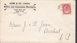 Canada GUNN & Co. Ltd., Flour, Meal, Hay, Grain & Tea HALIFAX (N.S.) 1905 Cover Lettre ARICHAT (Arr.) Victoria Stamp - Cartas & Documentos