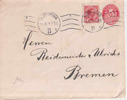 1914 - DANEMARK - ENVELOPPE ENTIER POSTAL De COPENHAGUE => BREMEN - Enteros Postales