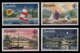 Seychellen 1988 - Mi-Nr. 653-656 ** - MNH - Strand / Beach - Seychelles (1976-...)