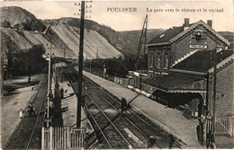Poulseur - La Gare Vers Le Réseau Et Le Vicinal - Comblain-au-Pont