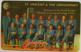 St. Voncent And Grenadines Cable And Wireless 243CSVB  EC$20 " Netball Team 1995 " - San Vicente Y Las Granadinas