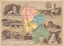 DEPARTEMENT DU TERRITOIRE DE BELFORT - LIBRAIRIE HACHETTE - LITHOGRAPHIE BOGNARD - 11X8,5 Cm - Other & Unclassified