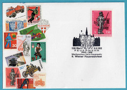 Brief Mit Sonderstempel  Feuerwehr  Rad - WM Vom 6.9.1992 1150 Wien - 1991-00 Briefe U. Dokumente