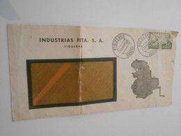 Espagne Poste Aerienne , Lettre De Figueras 1952 ( Plis ) - Cartas & Documentos