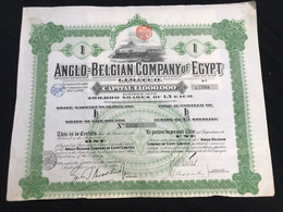 Anglo Belgian Company Of Egypt - Spoorwegen En Trams