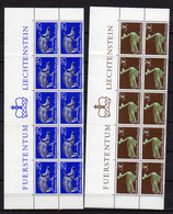 Liechtenstein 1971, Inauguration Du Musée National, Noël, 484 / 486** + 498**en Bloc De 10, Cote 25 € - Nuovi